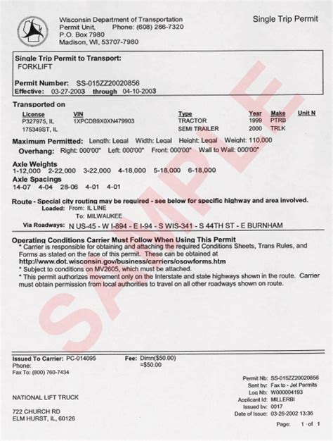 wisconsin oversize permits login